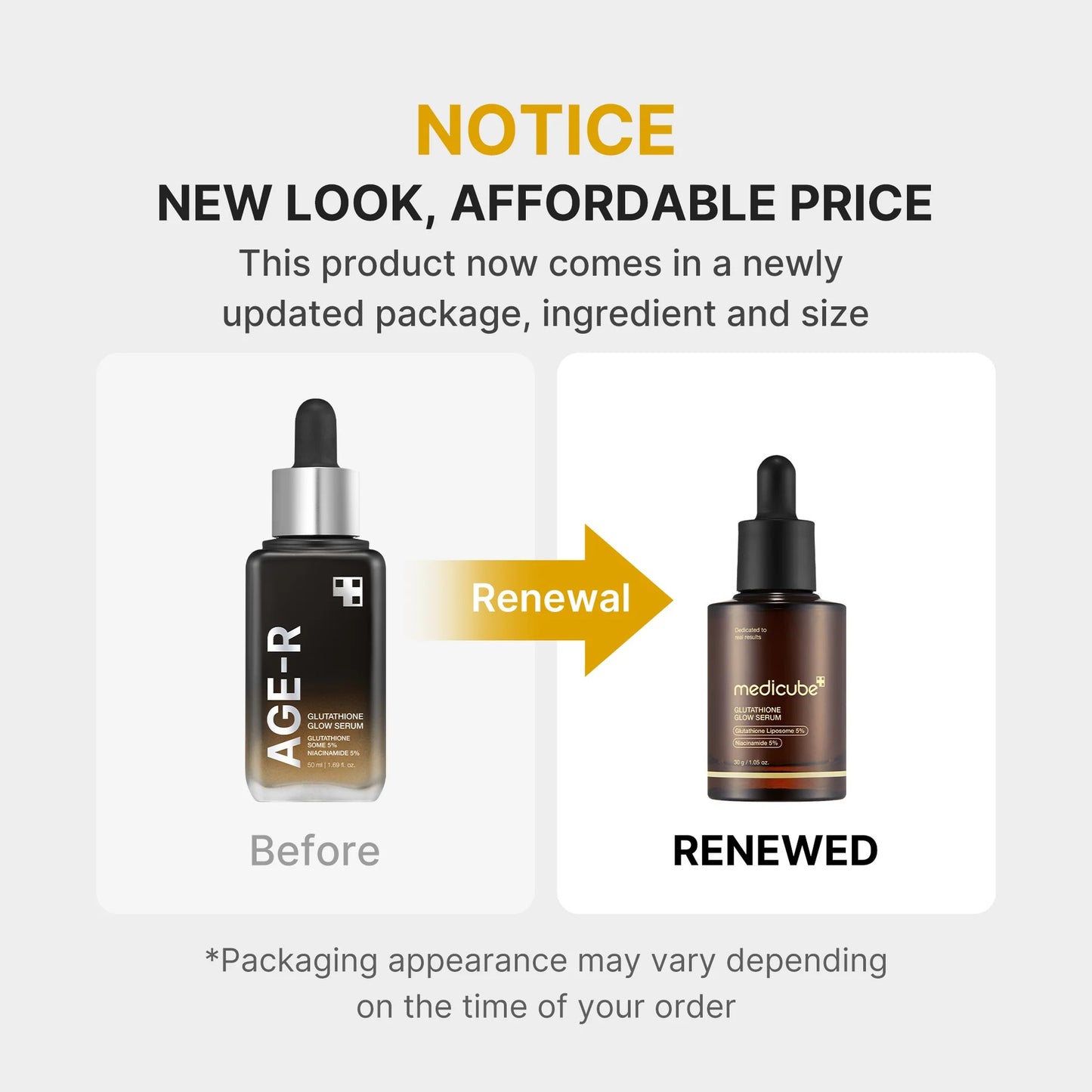 Medicube AGE-R Glutathione Glow Serum 30g