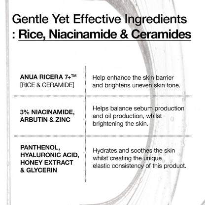 Anua Rice Ceramide 7 Hydrating Barrier Serum 50ml
