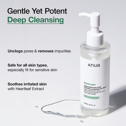 Anua Heartleaf Pore Cleansing Oil Mild 200ml