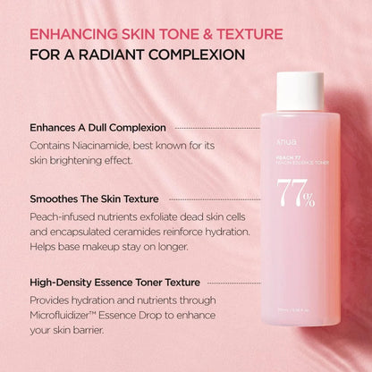 Anua Peach 77 Niacin Essence Toner 250ml