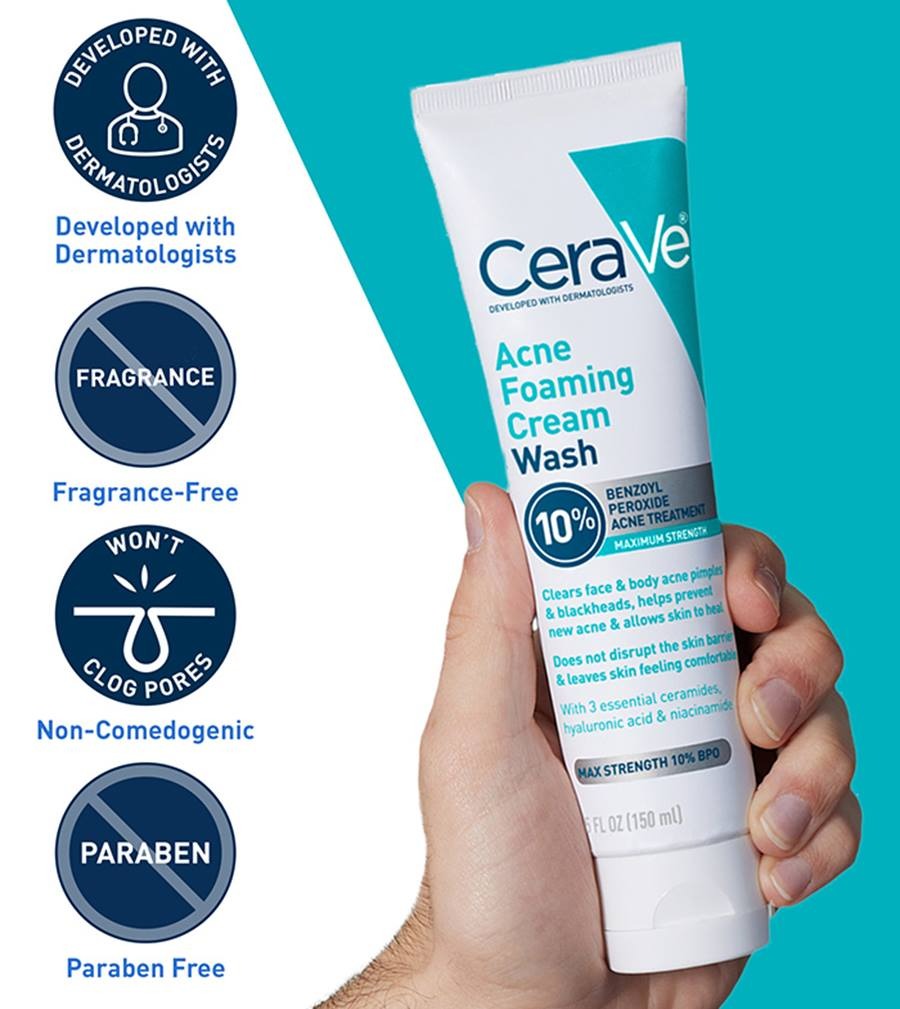 CeraVe Acne Foaming Cream Wash 150ml