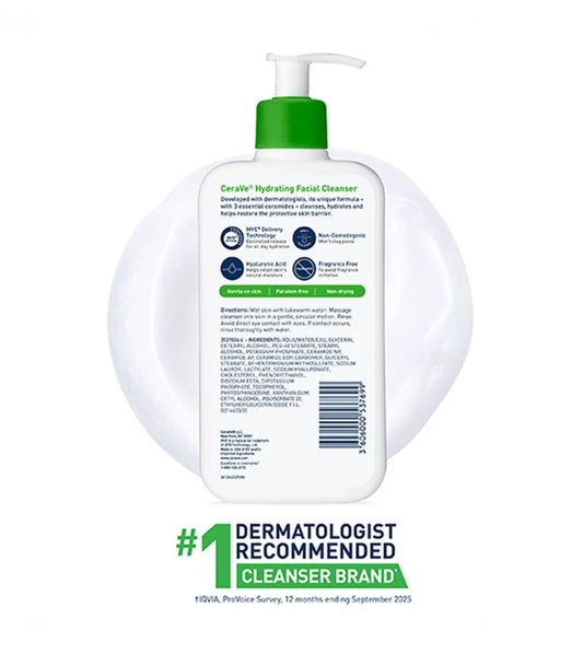 CeraVe Hydrating Facial Cleanser 355ml